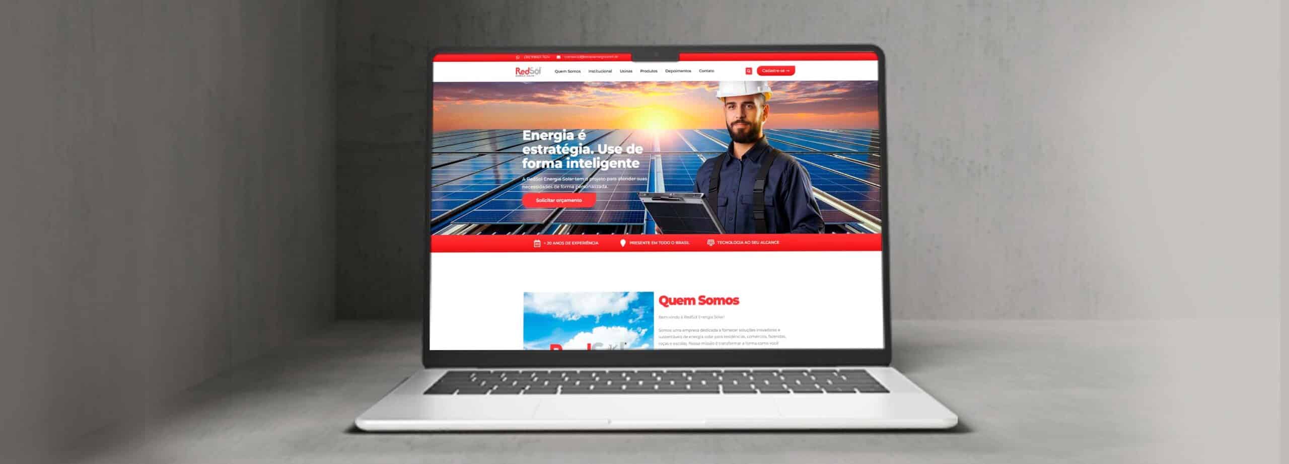site - energia solar - marketing digital em pirapora
