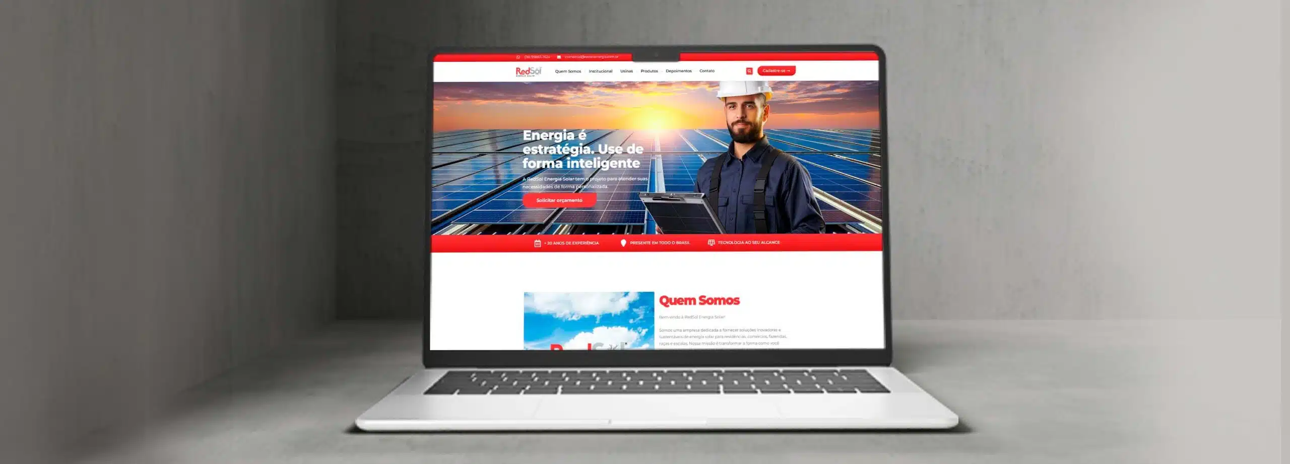 site - energia solar - marketing digital em pirapora